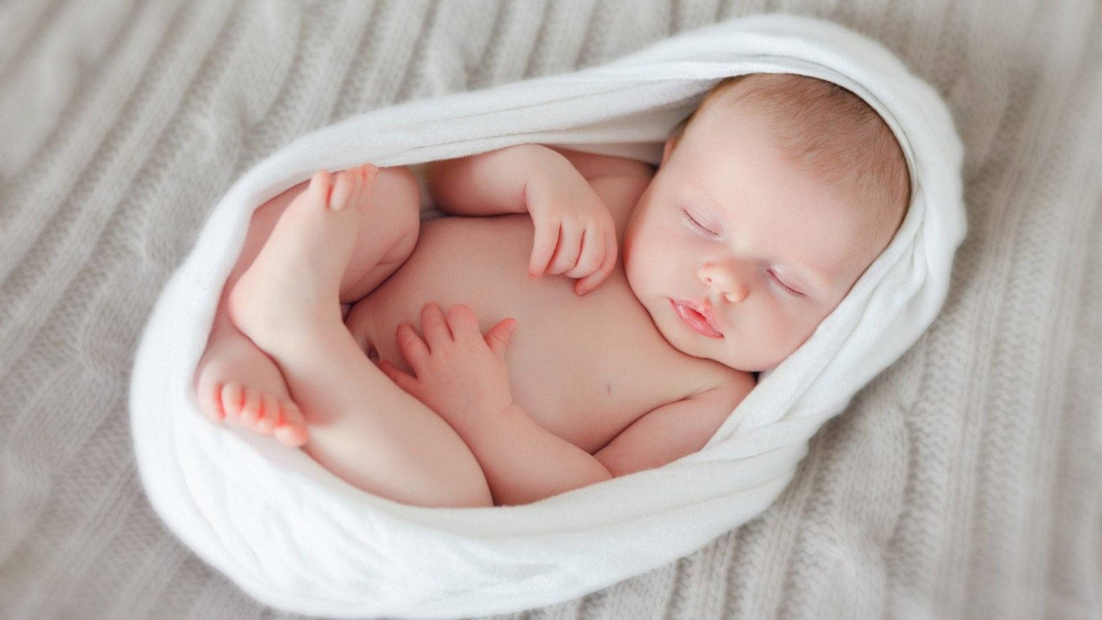 Sleeping newborn baby
